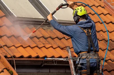 Démoussage et hydrofuge de toiture à Vézillon